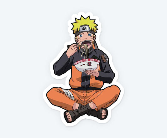 Naruto Eating Ramen Magnetic Sticker