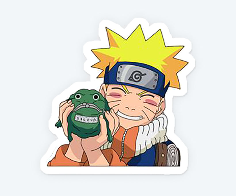 Naruto with Gamagoro Magnetic Sticker