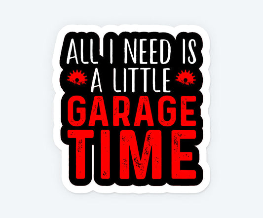 Need For Garage Time Magnetic Sticker