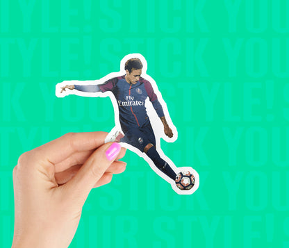 Neymar Jr Striking Magnetic Sticker