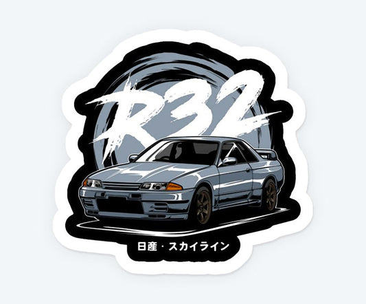 Nissan Skyline GTR R32 Magnetic Sticker