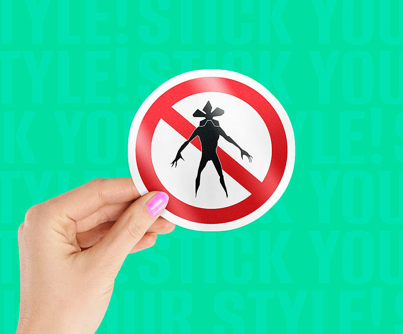 No Demogorgon Allowed Sticker