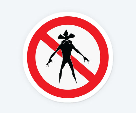 No Demogorgon Allowed Magnetic Sticker