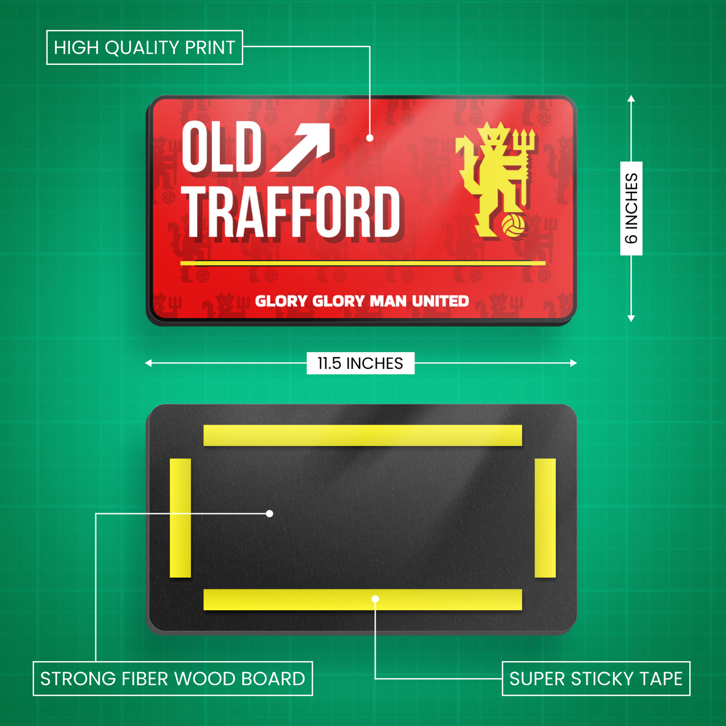 Old Trafford - Manchester United F.C. Door Sign Board