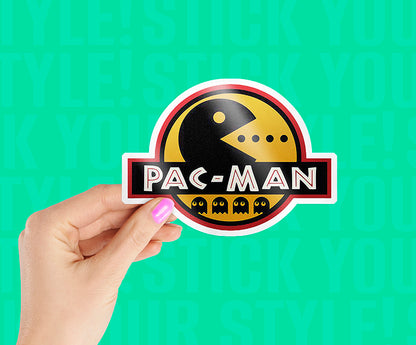 Pac Man Logo Sticker