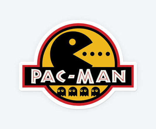Pac Man Logo Magnetic Sticker