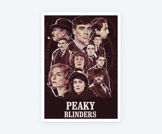 Peaky Blinder Poster Magnetic Sticker