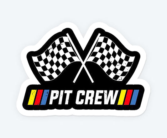 Pit Craw Race Car Magnetic Sticker