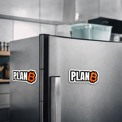 Plan B - Bitcoin Magnetic Sticker