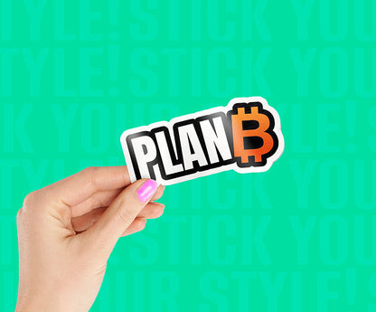 Plan B - Bitcoin Magnetic Sticker