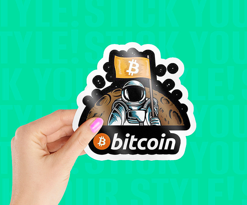 Planet Bitcoin Magnetic Sticker
