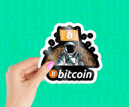 Planet Bitcoin Magnetic Sticker