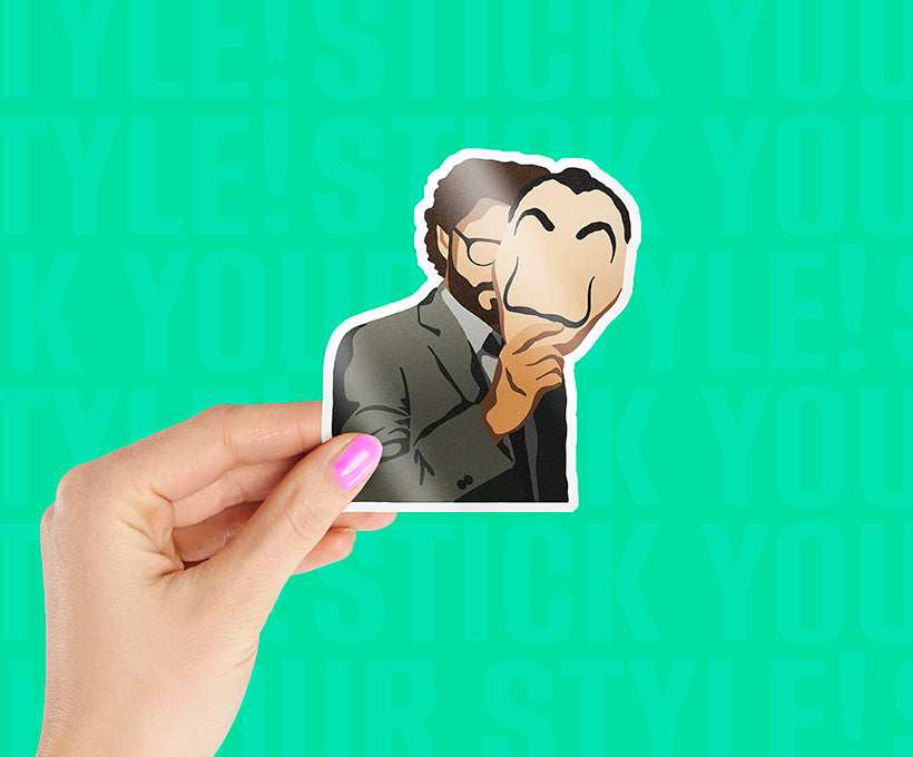 Professor Unmask Sticker