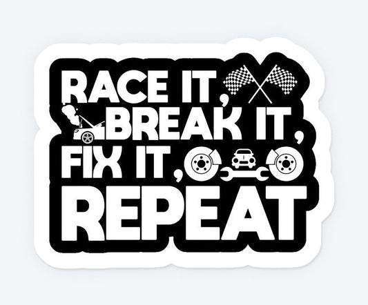 Racer Routine Magnetic Sticker