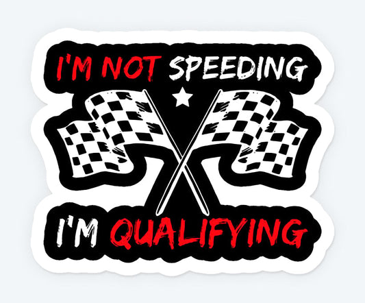 Racing Flags Magnetic Sticker