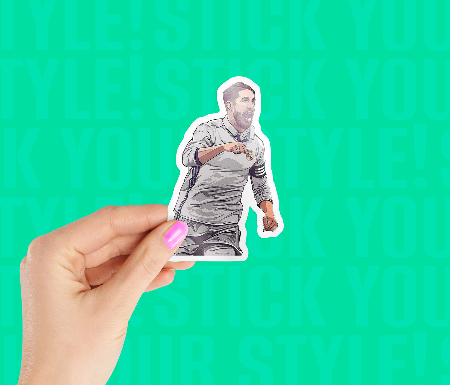 Real Madrid Player Magnetic Sticker