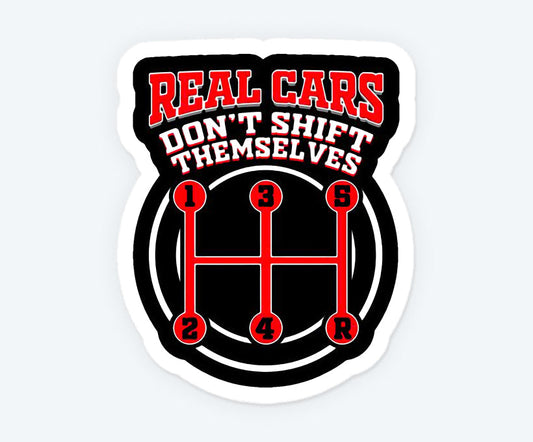 Real Car Gear Shift Magnetic Sticker