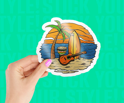 Reggae Beach Sticker