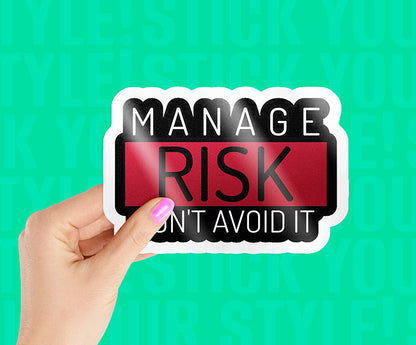 Risk Management Magnetic Sticker