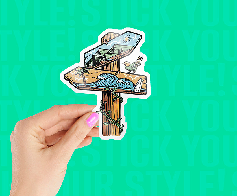 Vacation Sign Sticker