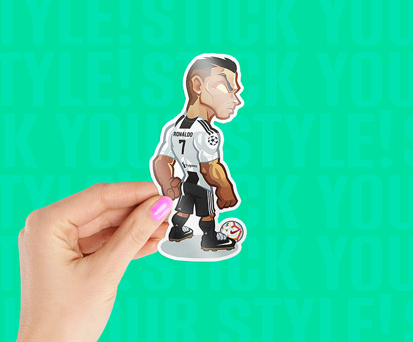 Ronaldo Cartoon Magnetic Sticker