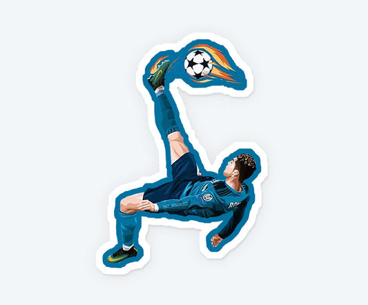 Ronaldo Overhead Kick Magnetic Sticker