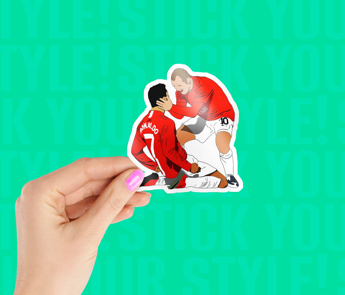 Rooney and Ronaldo Sticker