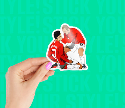 Rooney and Ronaldo Sticker