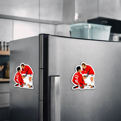 Rooney and Ronaldo Magnetic Sticker
