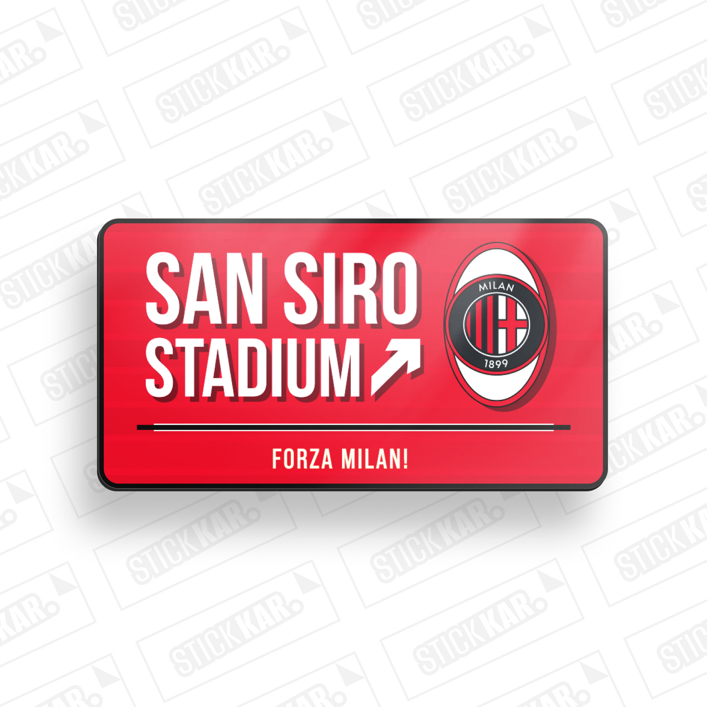 San Siro Stadium - AC Milan Door Sign