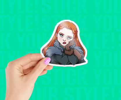 Sansa Stark Cartoon Sticker