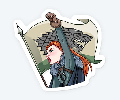 Sansa - House Stark Magnetic Sticker