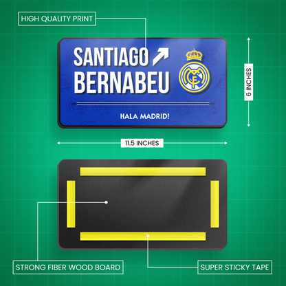 Santiago Bernabeu - Real Madrid CF Door Sign