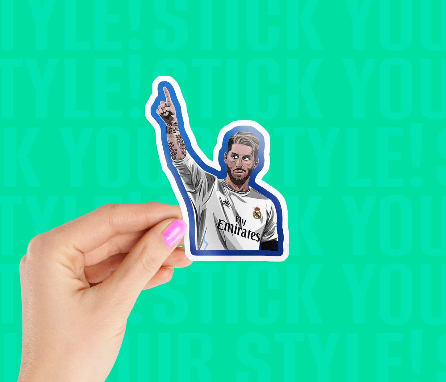 Sergio Ramos Soccer Sticker