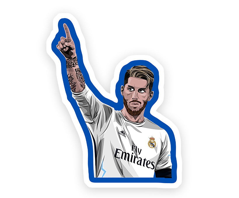 Sergio Ramos Soccer Magnetic Sticker
