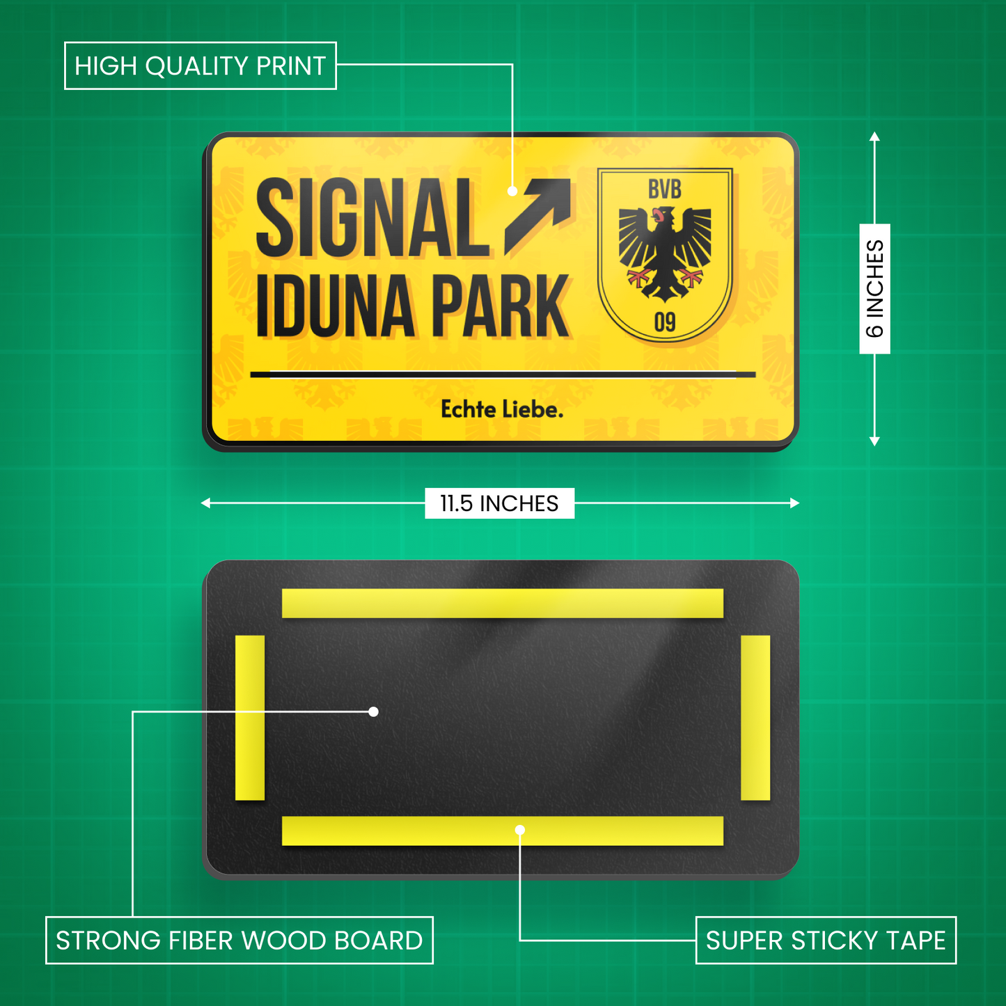 Signal Iduna Park - Borussia Dortmund Door Sign