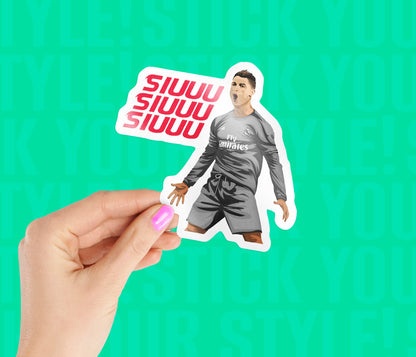 Siu Siu Siu Ronaldo Magnetic Sticker