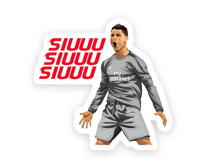 Siu Siu Siu Ronaldo Magnetic Sticker