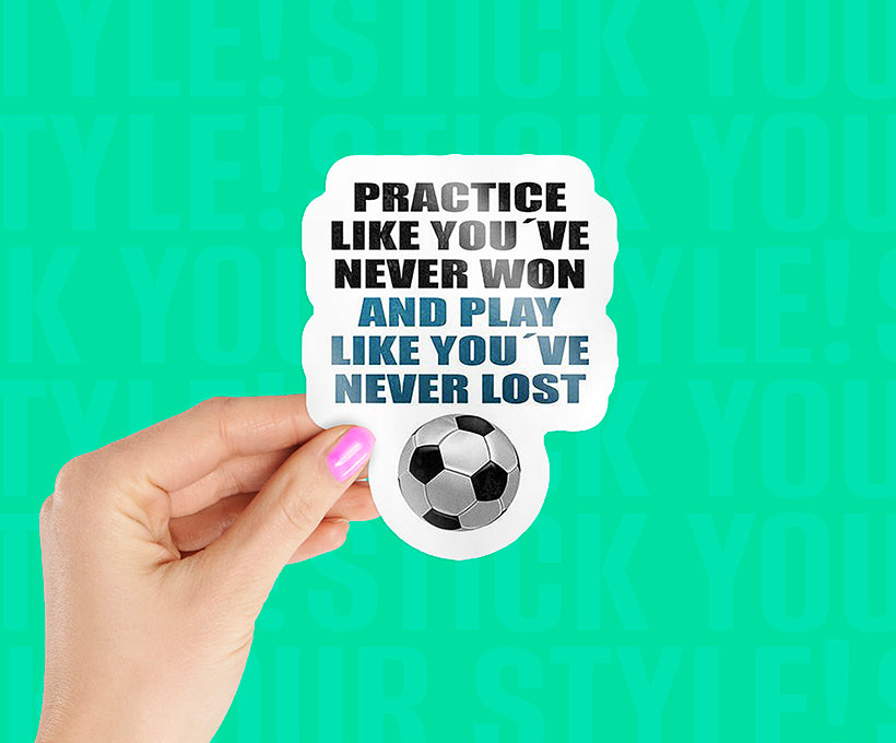 Soccer Quote Magnetic Sticker