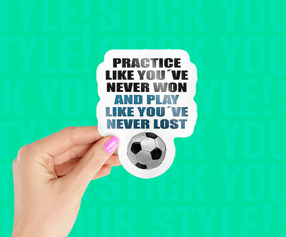 Soccer Quote Magnetic Sticker