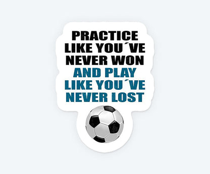 Soccer Quote Magnetic Sticker