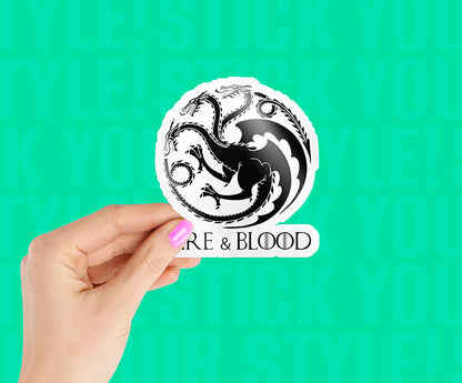 Song Of Fire & Blood Magnetic Sticker