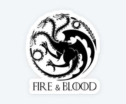Song Of Fire & Blood Magnetic Sticker