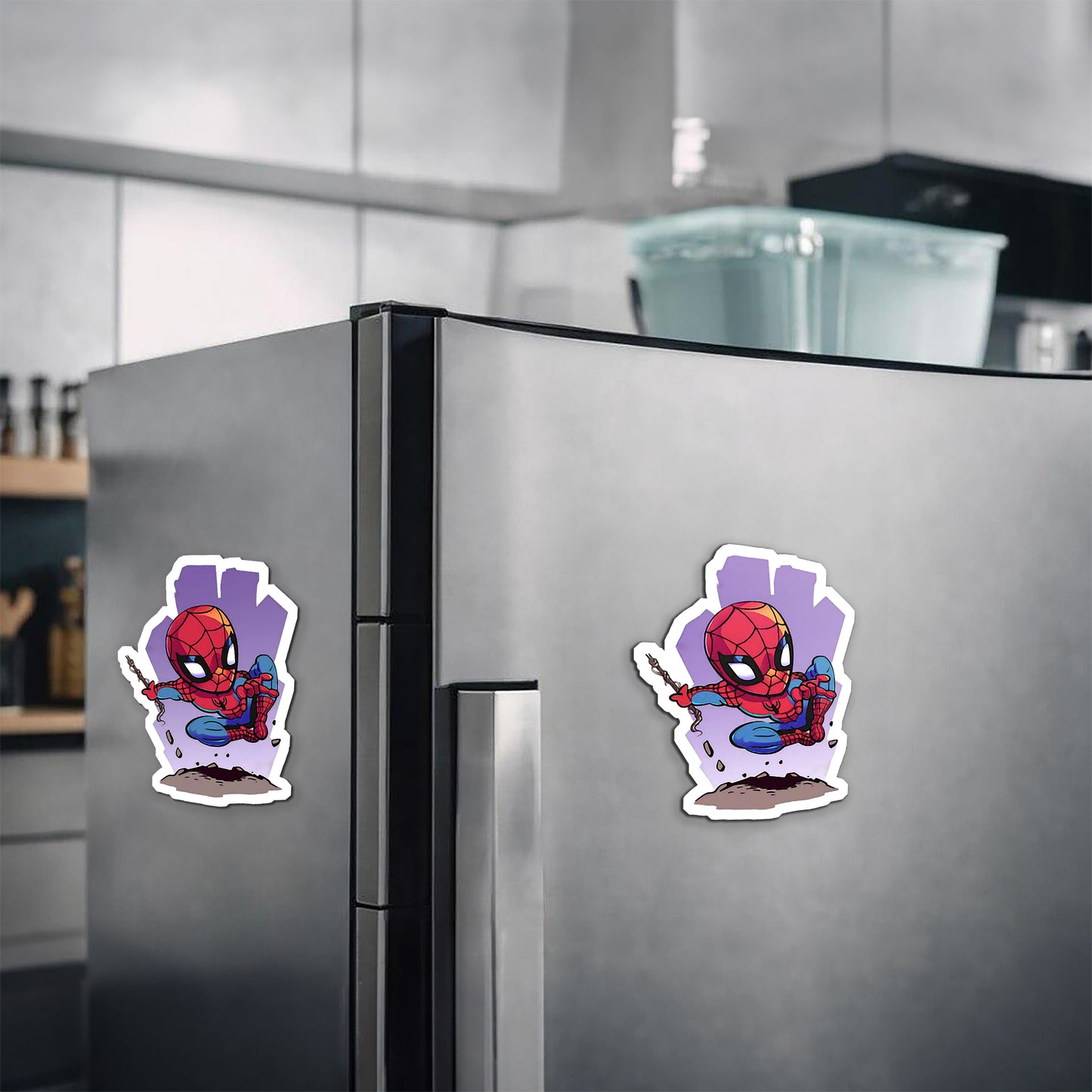 Spider Man Web Swinging Magnetic Sticker