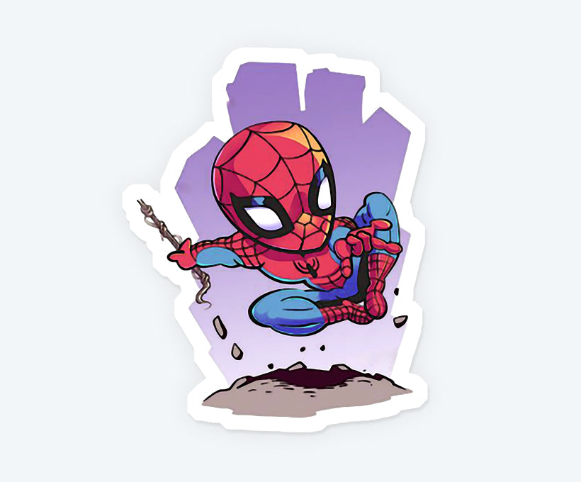 Spider Man Web Swinging Magnetic Sticker