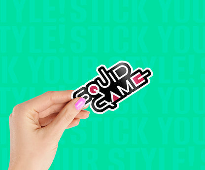 Squid Game Logo Sticker