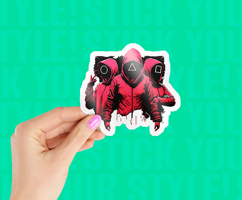 Squid Games Soldiers Magnetic Sticker