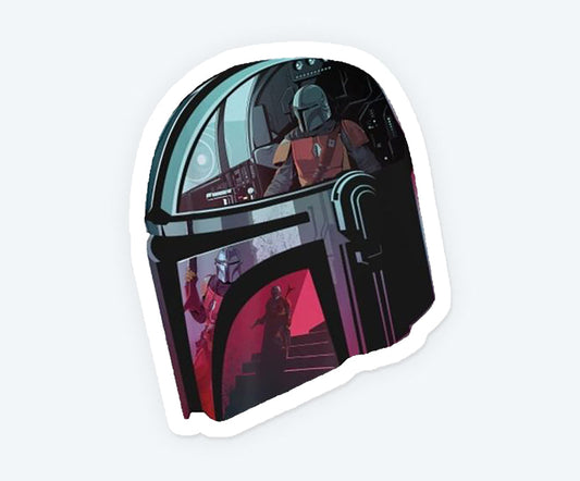 Star Wars Mandalorian Magnetic Sticker