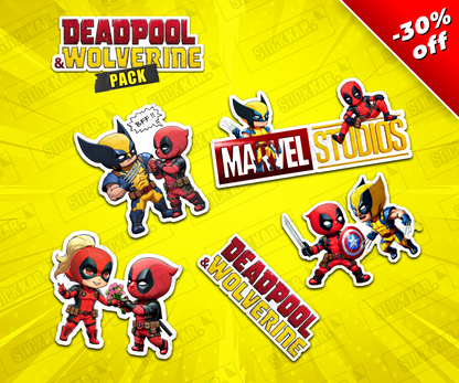 Deadpool And Wolverine Sticker Pack