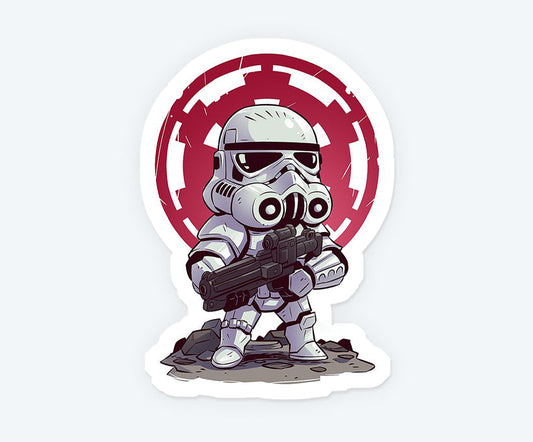Stormtrooper Chibi Magnetic Sticker